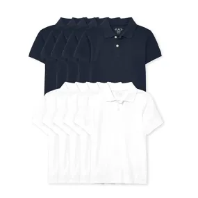 10 The Children's Place Boys' Short Sleeve Pique Polos