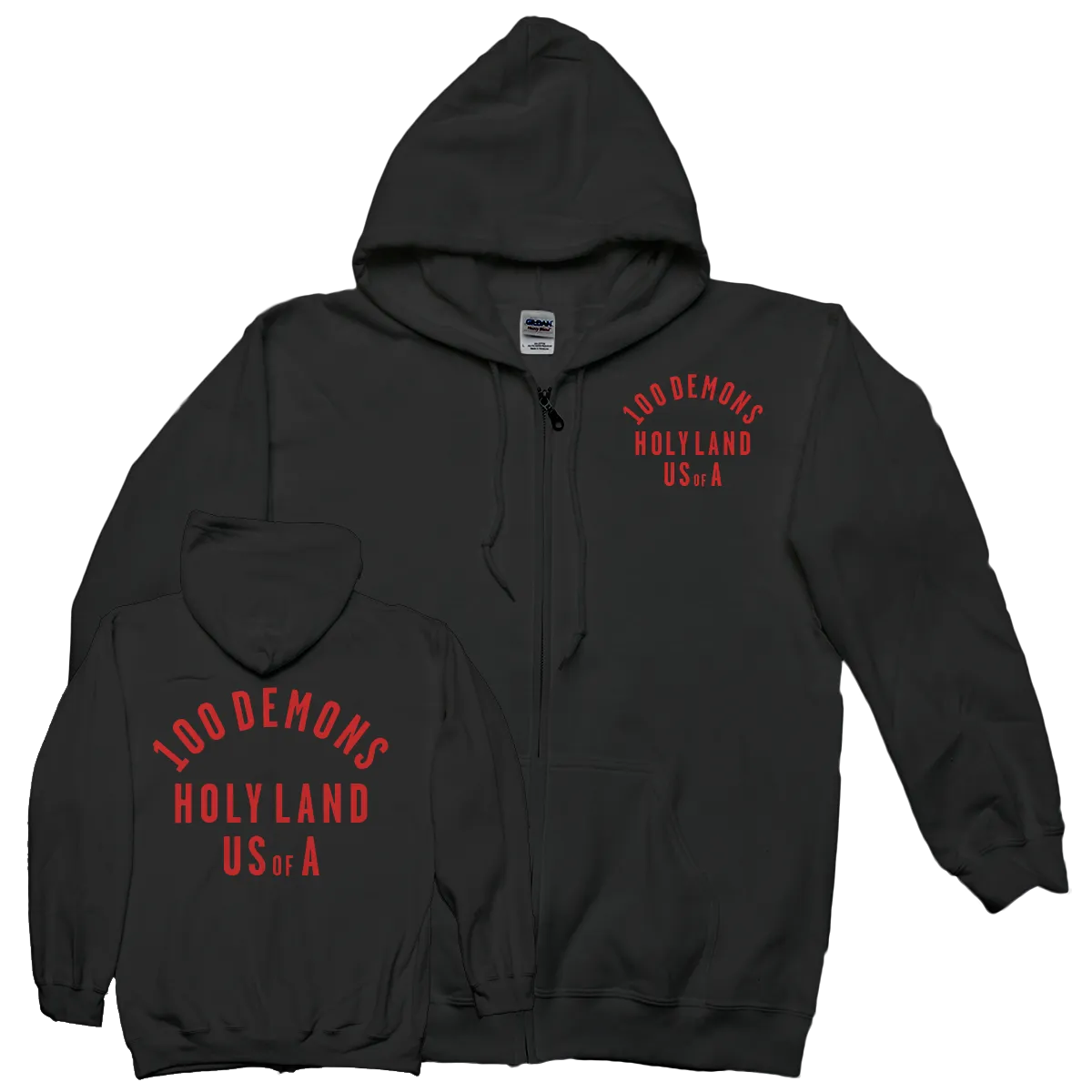 100 Demons "Holyland" Zip-Up Sweatshirt