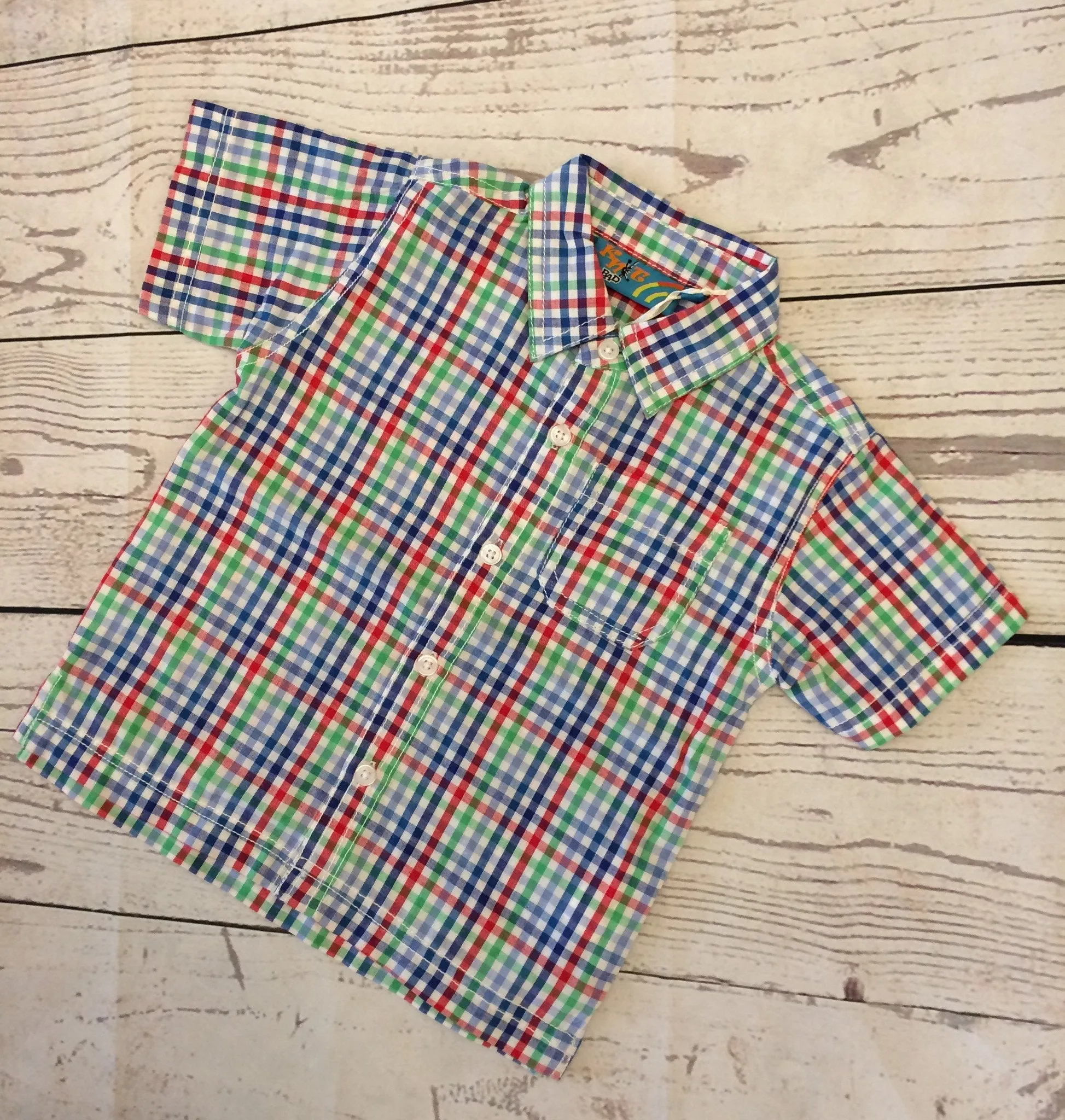 12 Months Checked Shirt New With Tags