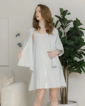 2-Set Bundle for Mom & Daughter: Sleep Gown Set (Sky Blue)