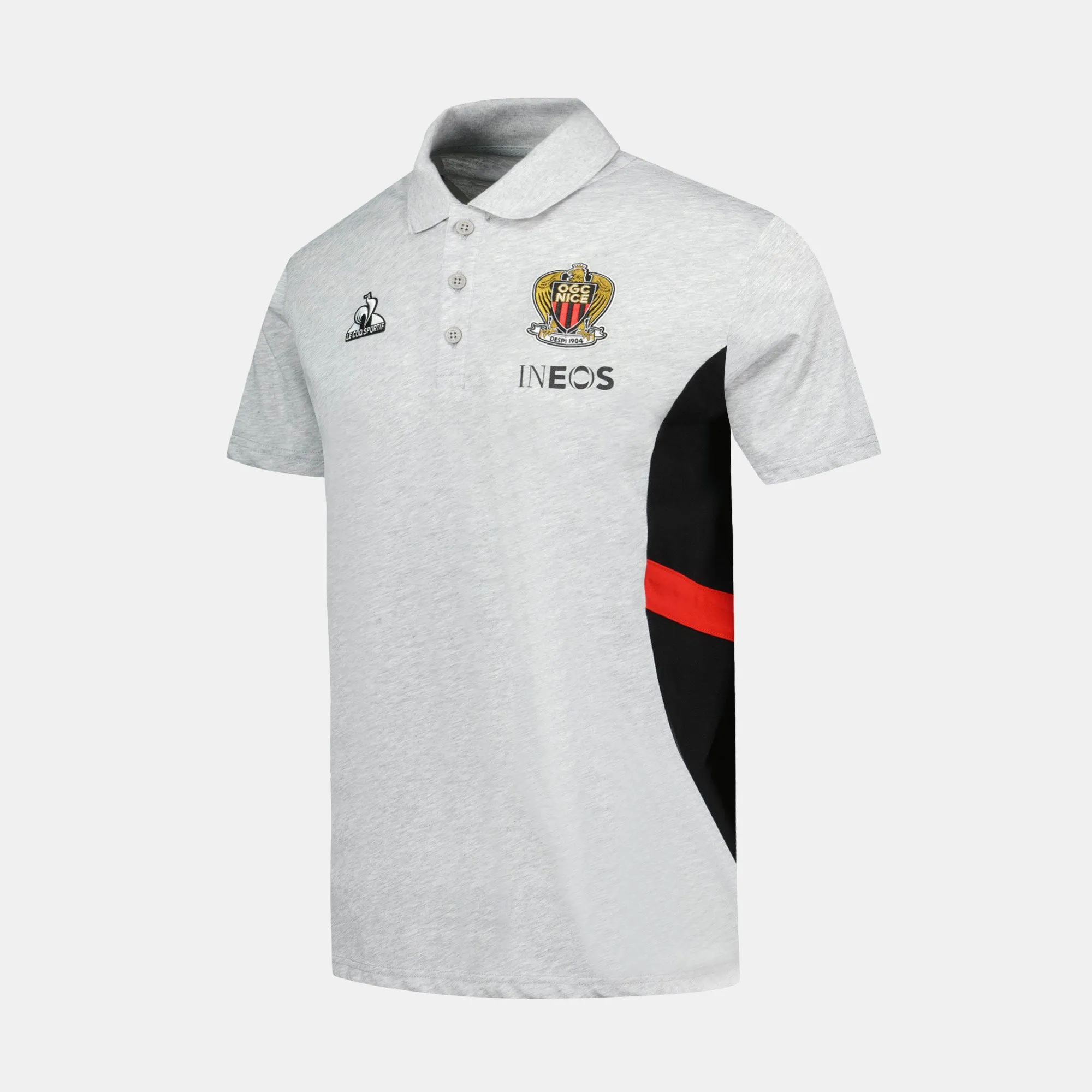 2421912-OGC NICE PRESENTATION Polo SS N°2 M gris | Polo Unisexe