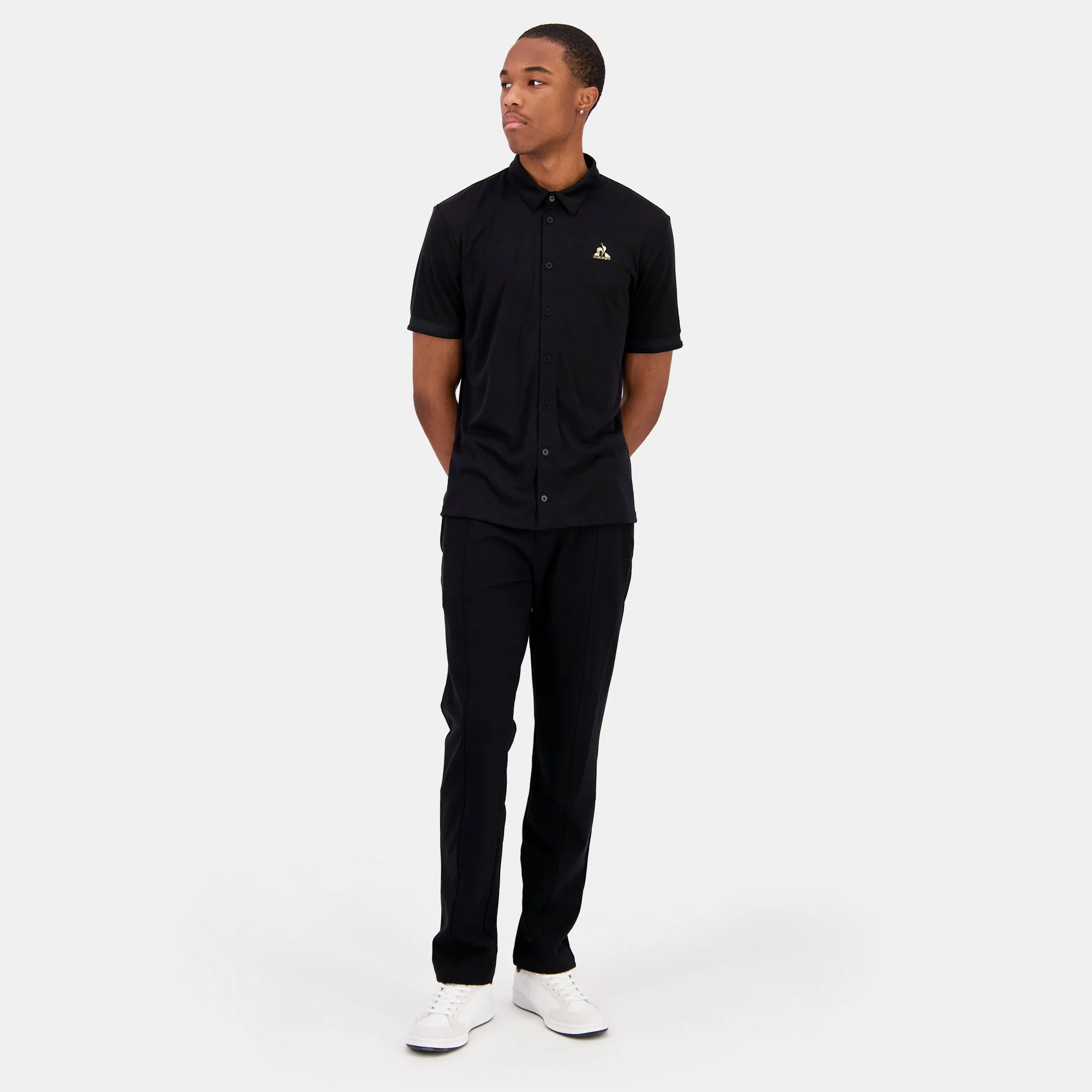 2422717-COQ D'OR Chemisette N°1 M black | Chemise manches courtes Homme