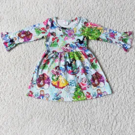 6 A16-17 toddler girl clothes girl  winter long sleeve princess dress-promotion 2023.10.28
