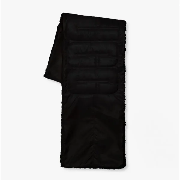 AAND Ladies  Puffer Scarf Black: O/S