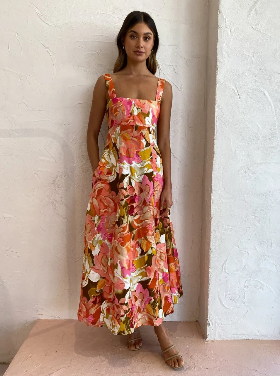 Acler Tate Dress in Pink Bouquet