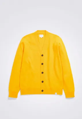 Adam Lambswool Cardigan - Industrial Yellow