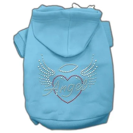 Angel Heart Rhinestone Hoodies Baby Blue XXL (18)