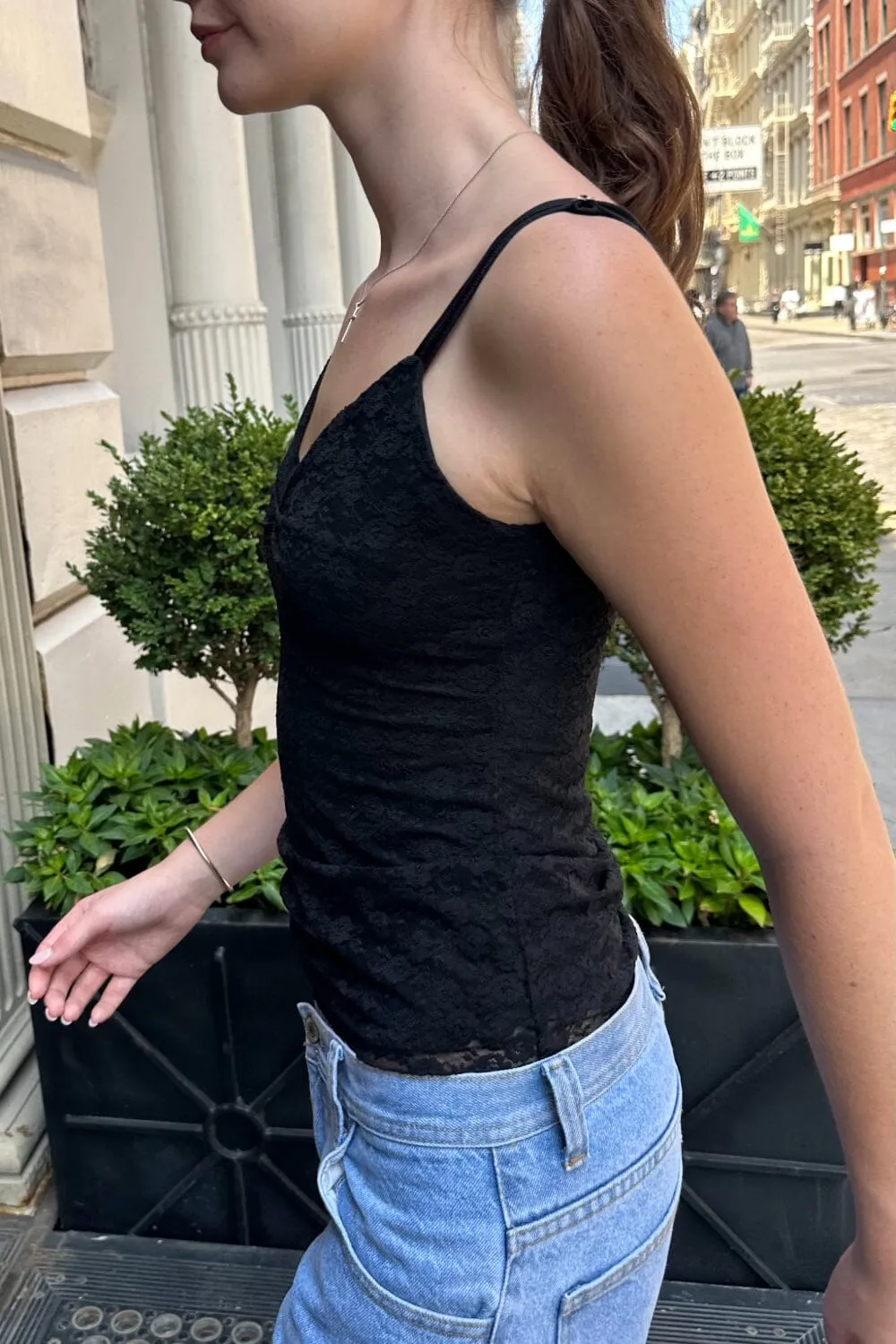 Archie Floral  Lace Tank