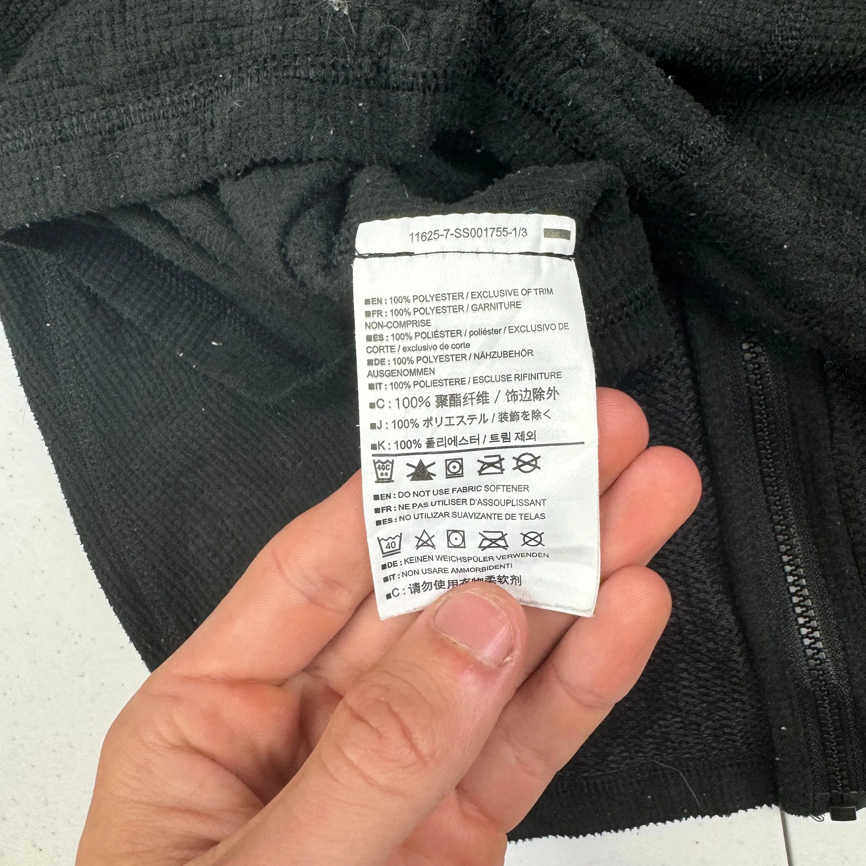 Arc'teryx Zip-Up Fleece Black