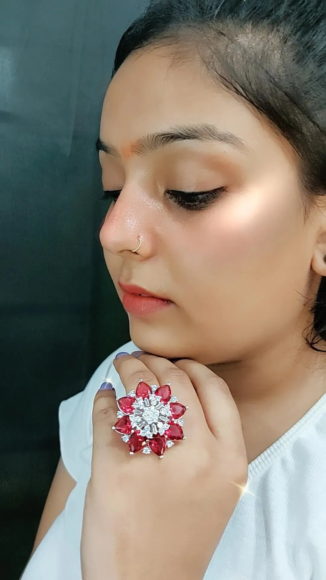 Ariana Cocktail Adjustable Ring