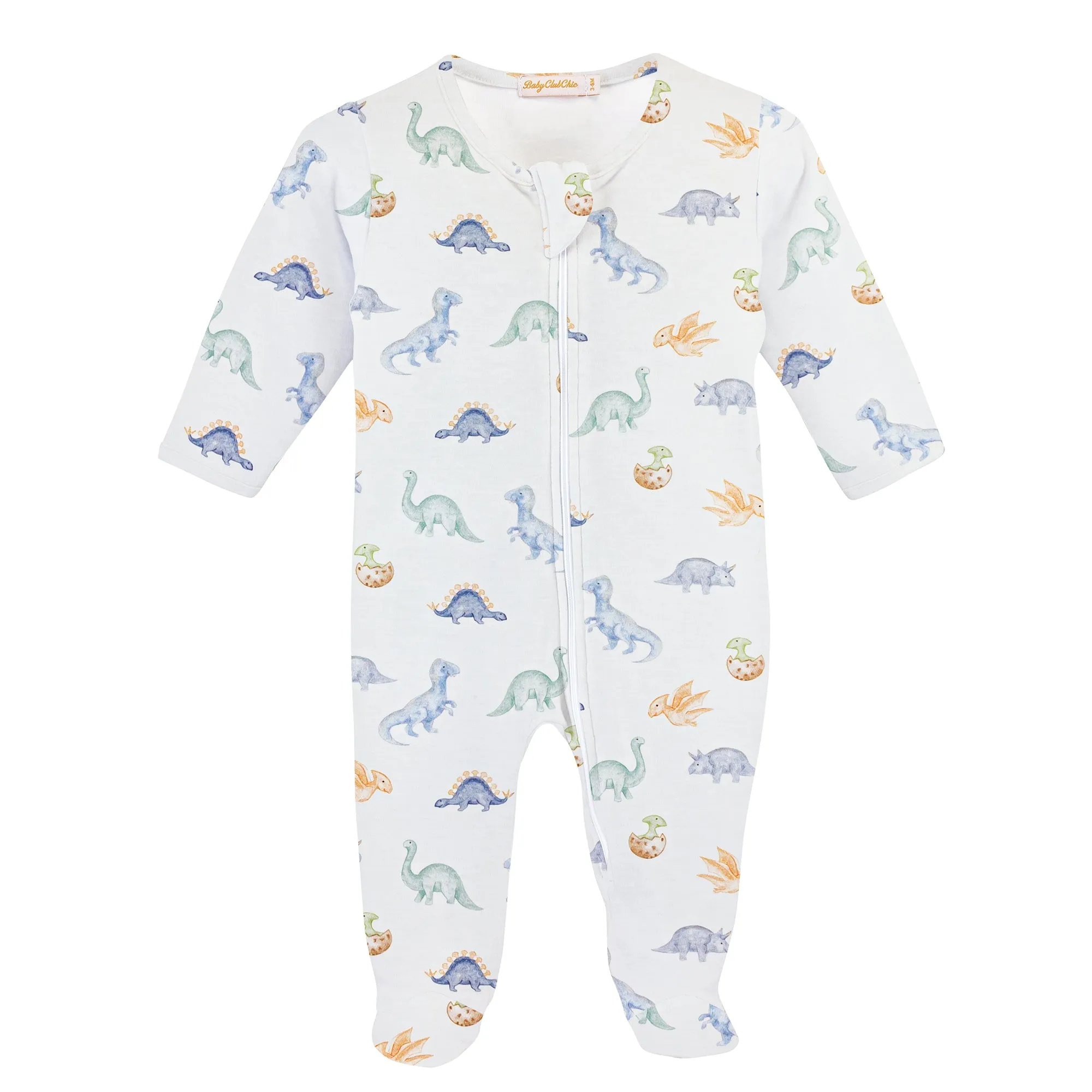 Baby Dinos Zip-Up Footie