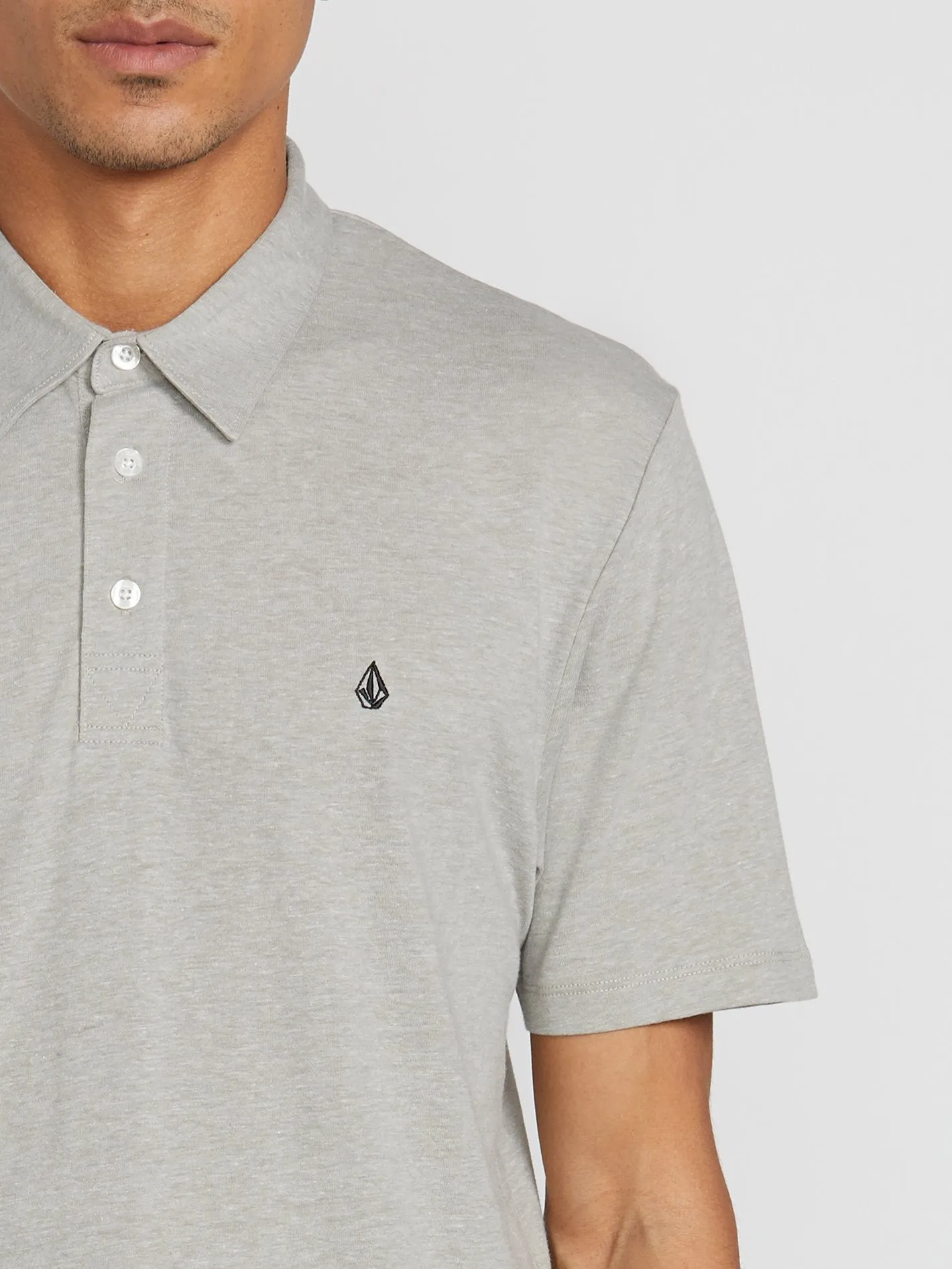 Banger Short Sleeve Polo Shirt - Heather Grey