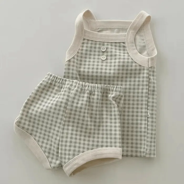 Basic Pastel Checked Set
