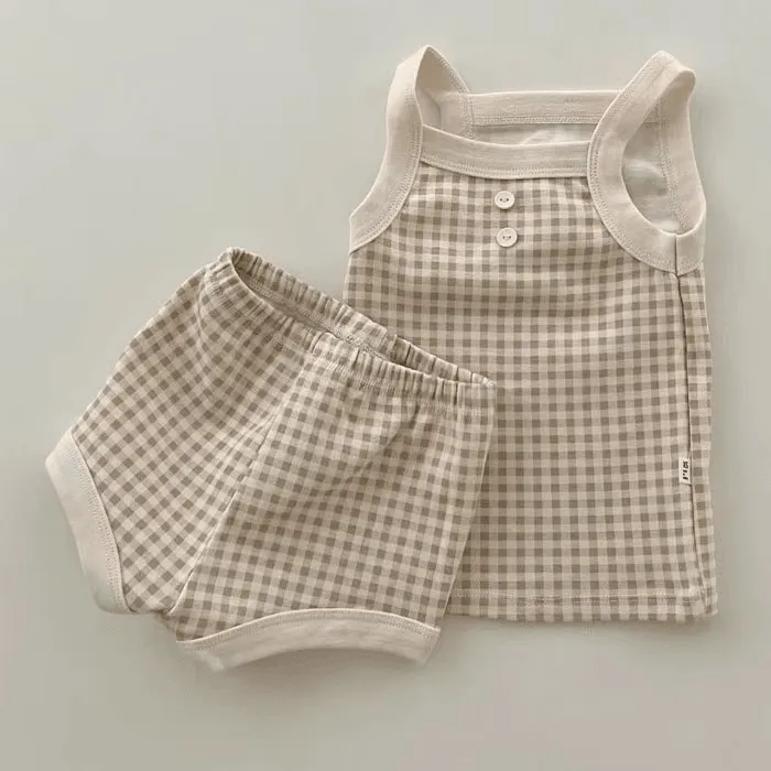 Basic Pastel Checked Set