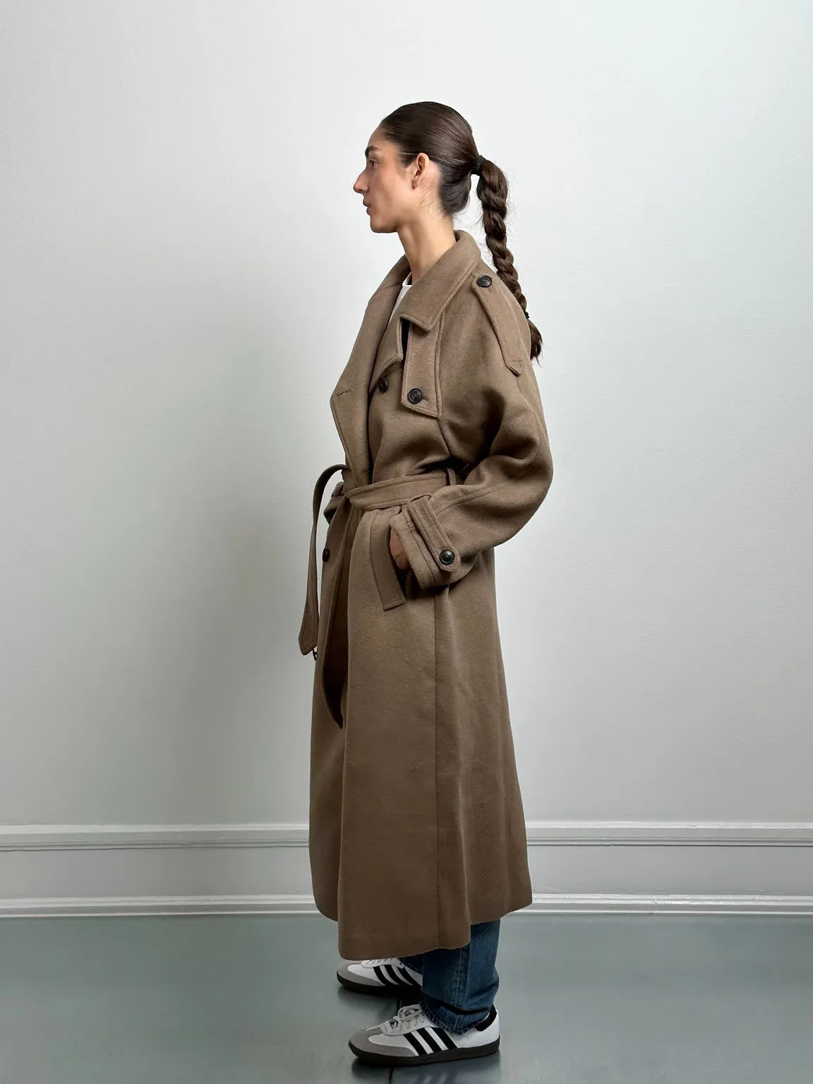 BEA WOOL JACKET - BROWN