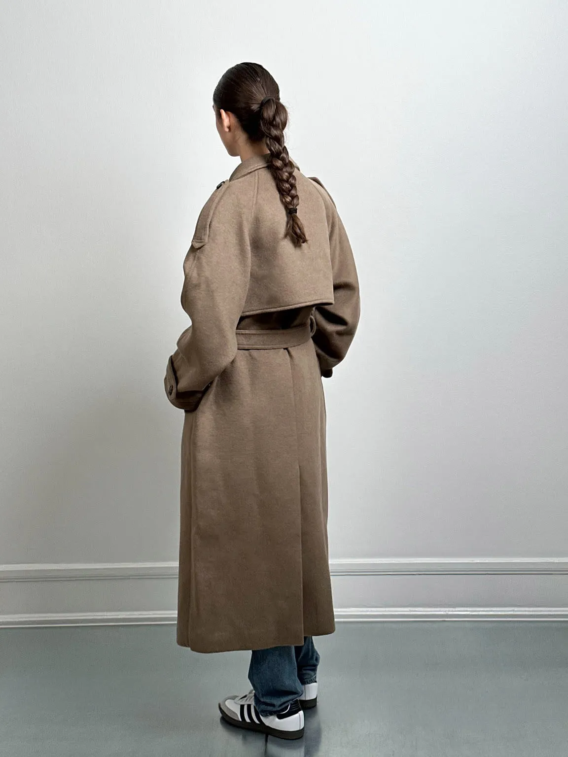BEA WOOL JACKET - BROWN