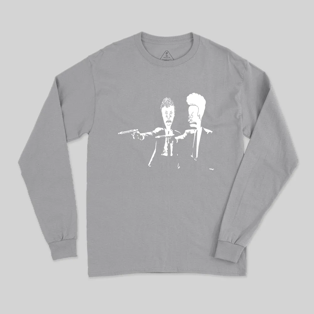 Beavis And Butthead Pulp Fiction Nerd Long Sleeve T-Shirt