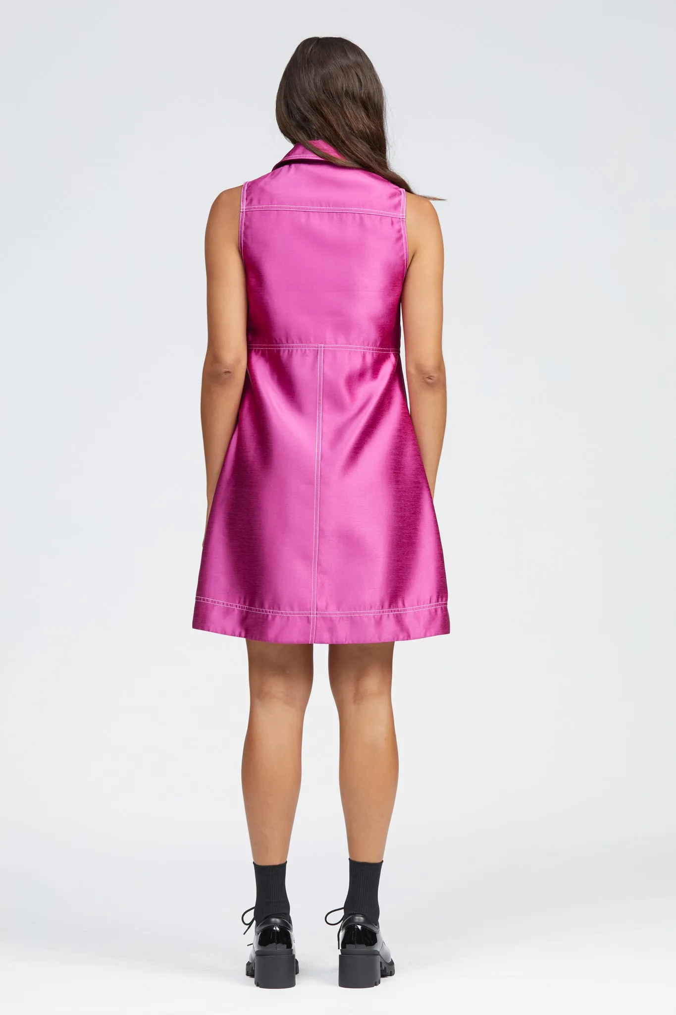 Elegant Fuchsia Blas Dress with Chic Design and Flattering Fit