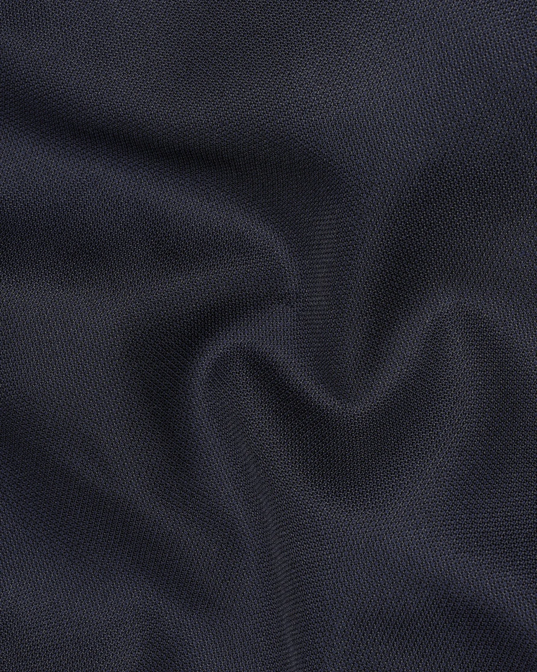 Bleached Cedar Navy Blue Double Breasted Sports Blazer
