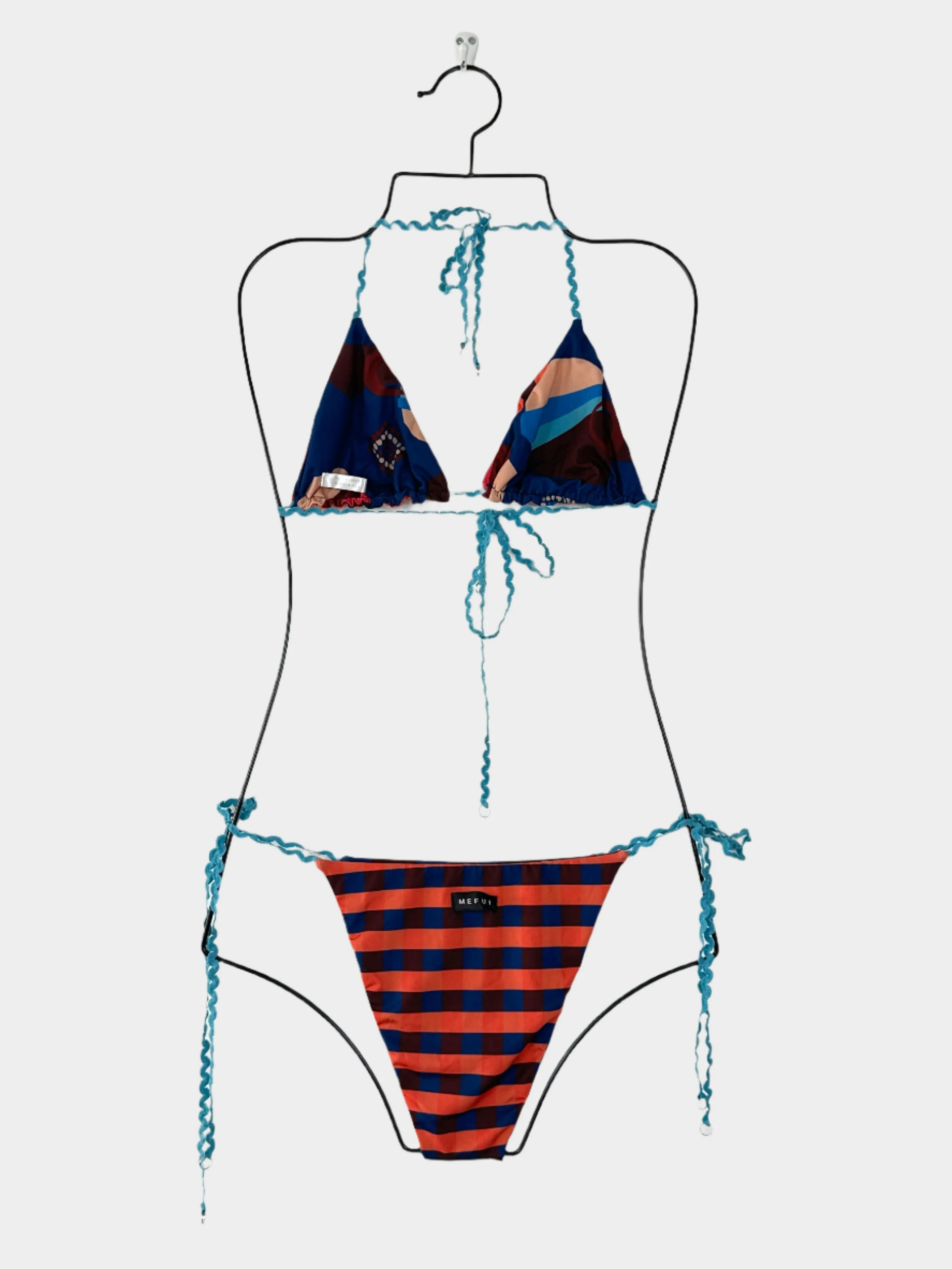 Blue Pattern Bikini