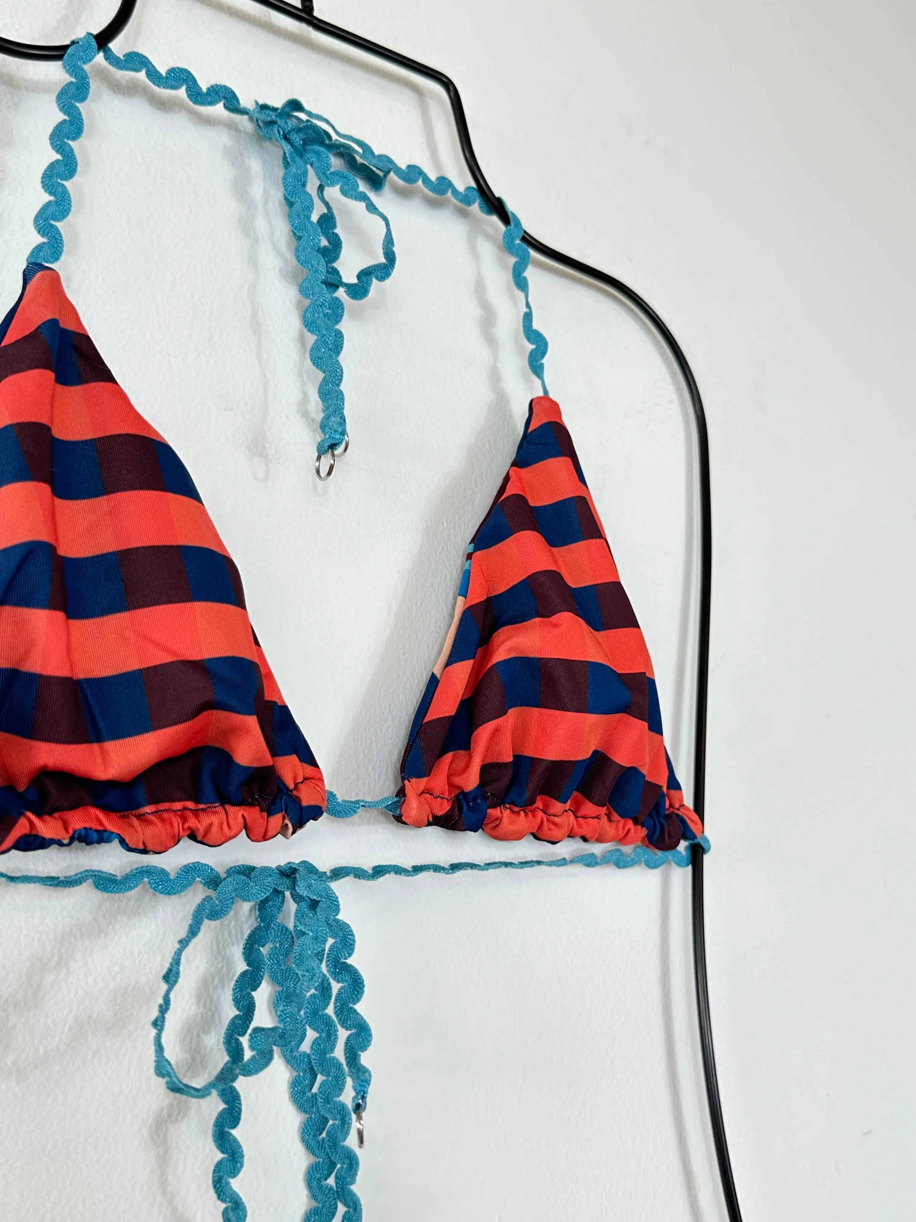 Blue Pattern Bikini