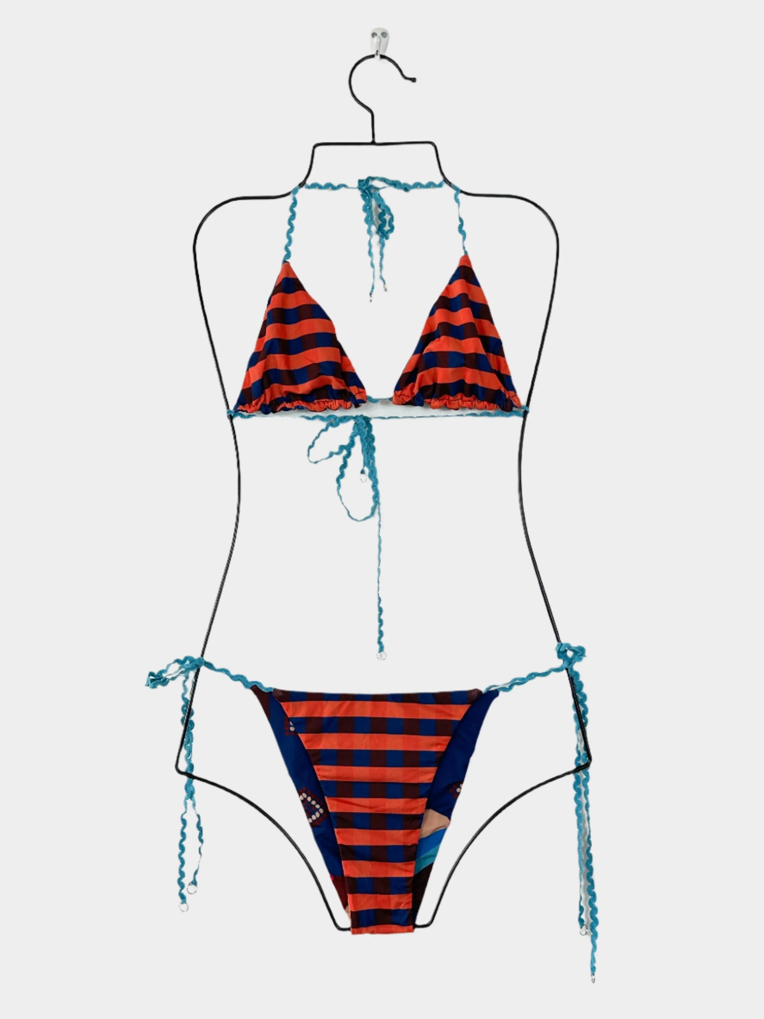Blue Pattern Bikini