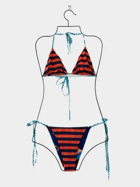 Blue Pattern Bikini