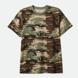 BRIXTON VINTAGE RESERVE S/S TEE CAMO VINTAGE WASH
