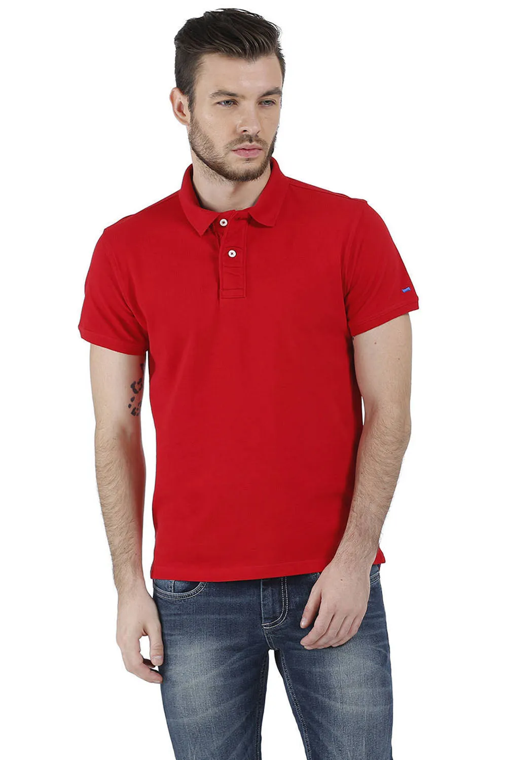 Casual Plain Cotton Muscle T.shirt