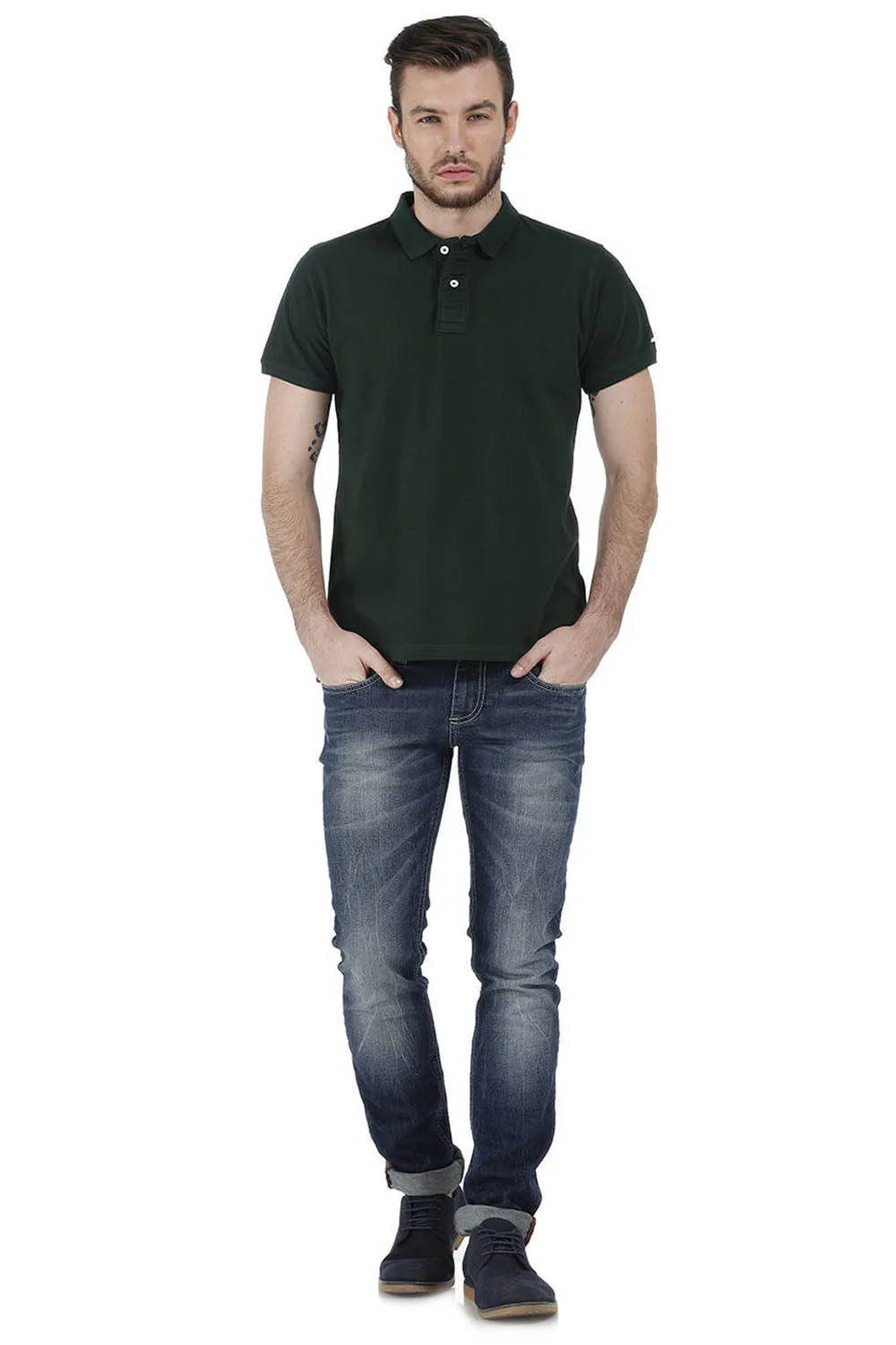 Casual Plain Cotton Muscle T.shirt