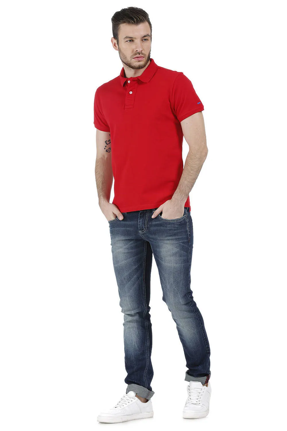 Casual Plain Cotton Muscle T.shirt