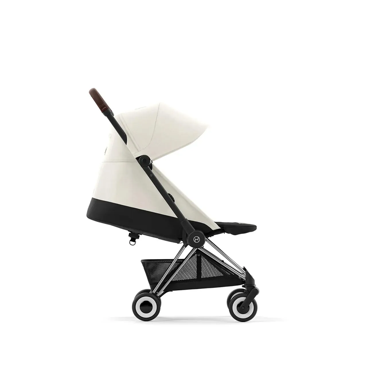 COYA Stroller - Chrome Frame   Off White