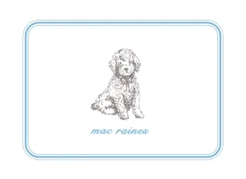 Curly Puppy Calling Cards
