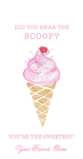 Did You Hear the Scoop Large Gift Tags