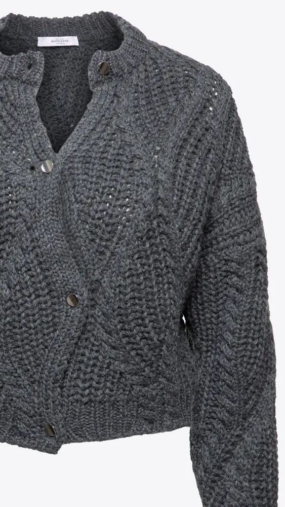 Divine Cardigan - Grey Chine