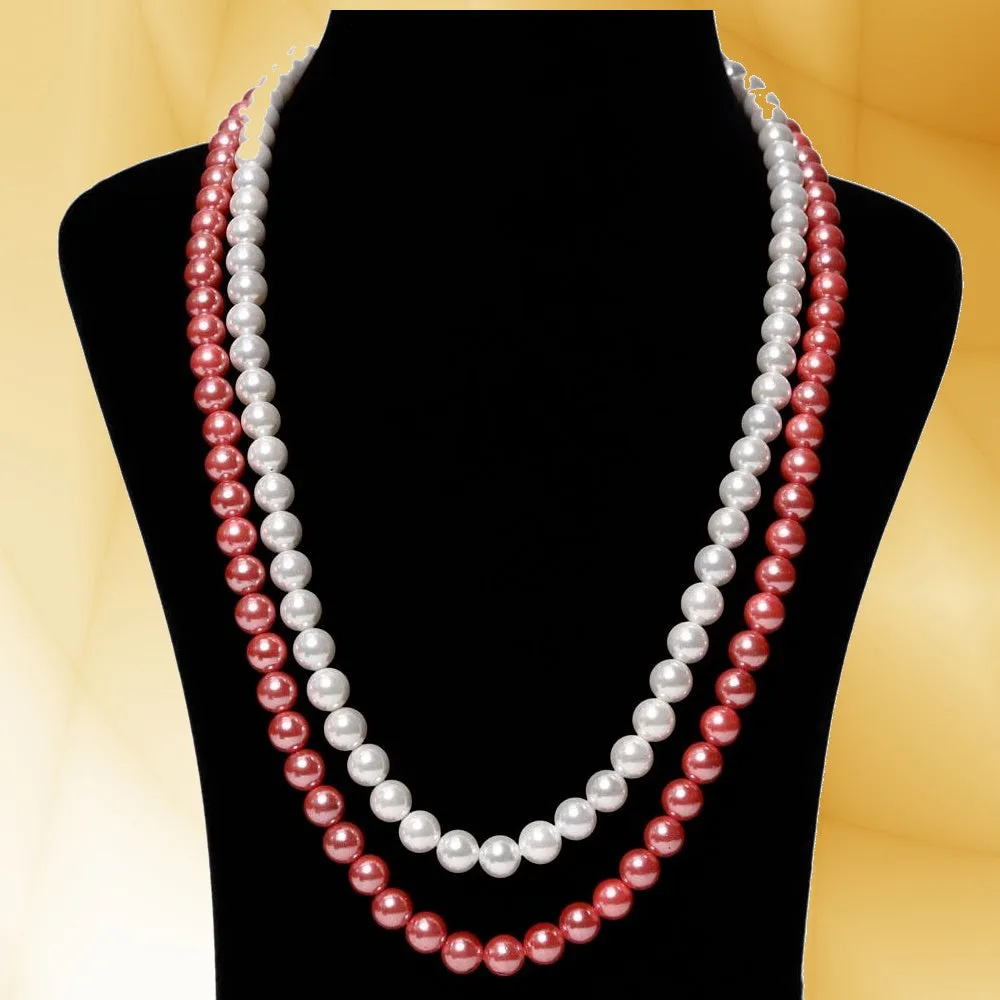 Dual Color Double Layer Shell Pearl Bracelet