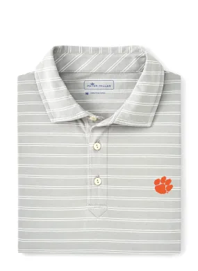 Dunns Stripe Polo Clemson
