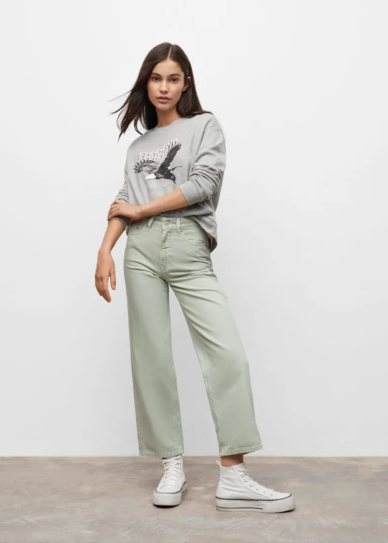 Eagle-print sweater