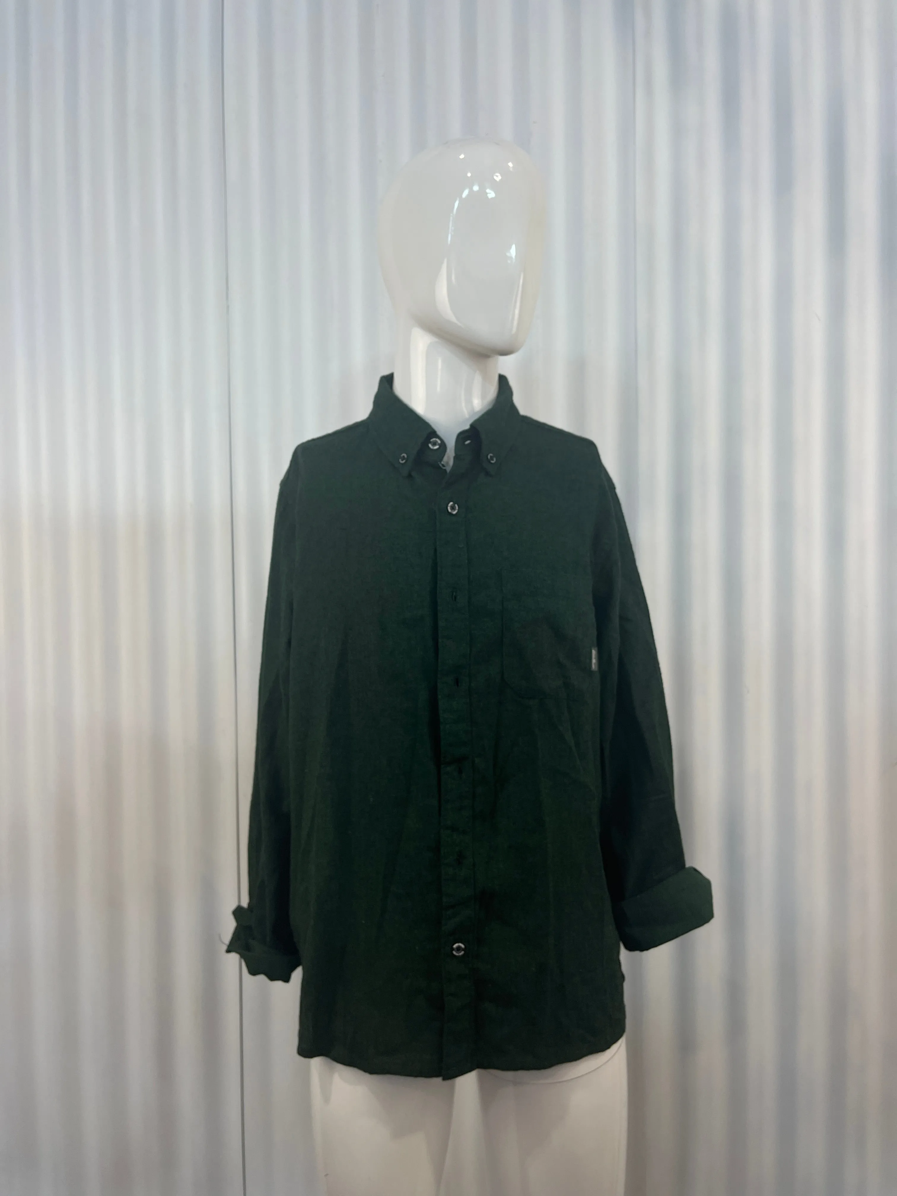 Eddie Bauer Verde Long Sleeve Flannel