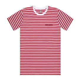 Embroidered AS Colour Staple Stripe Tee