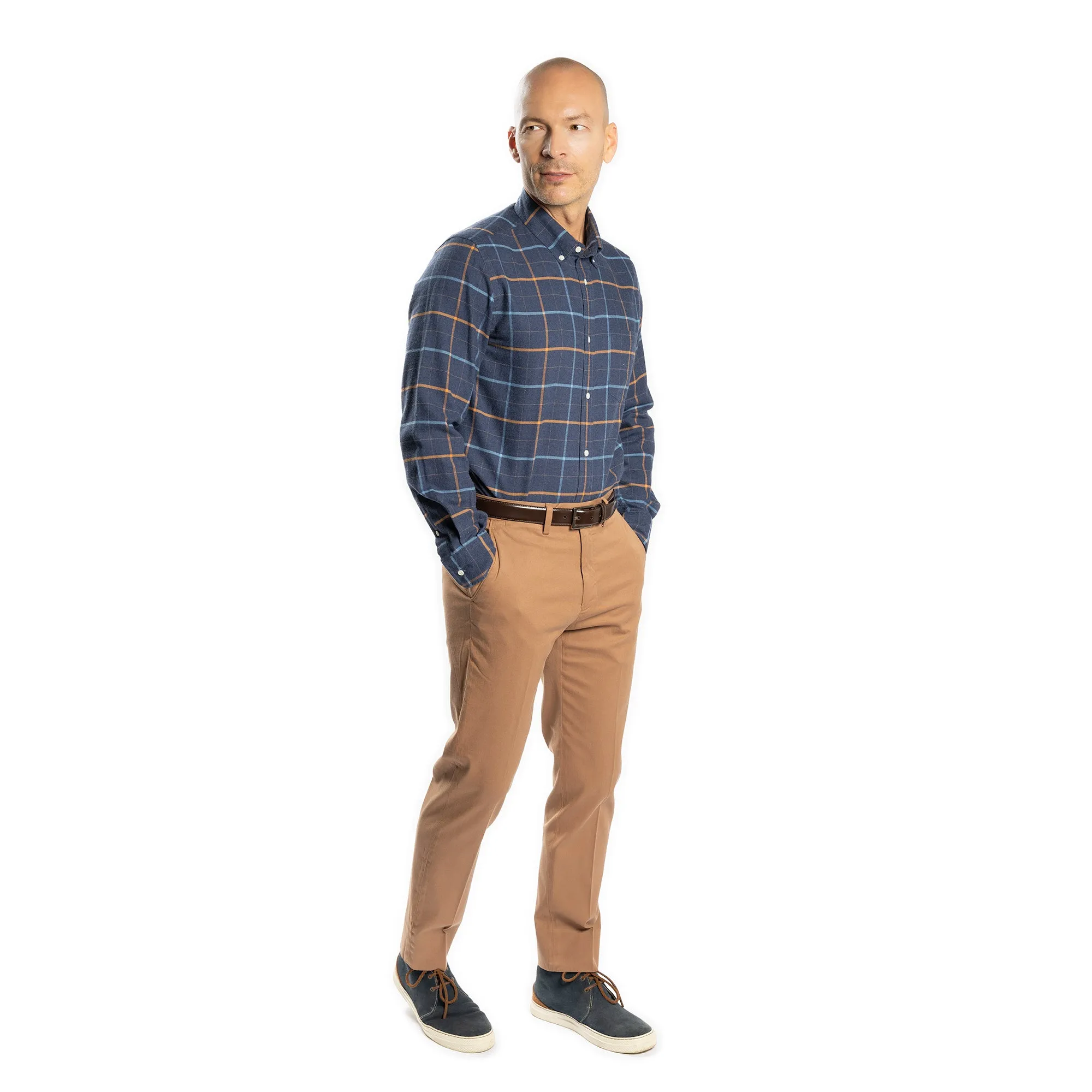 Everyday Flannels - Navy Windowpane