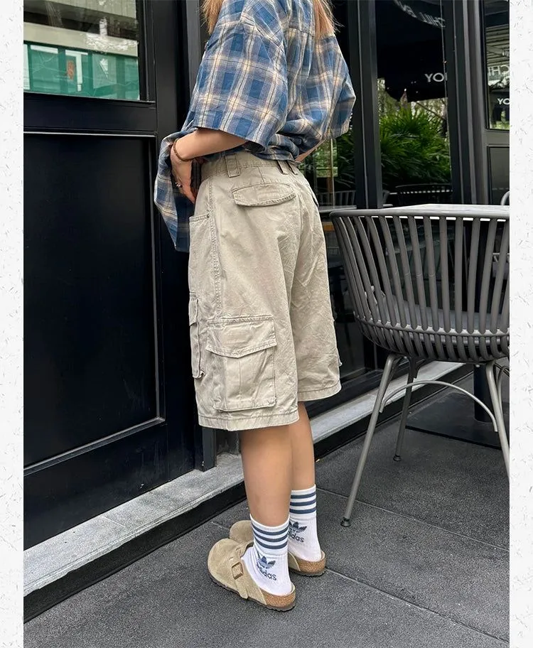 Flap Pocket Cargo Style Shorts