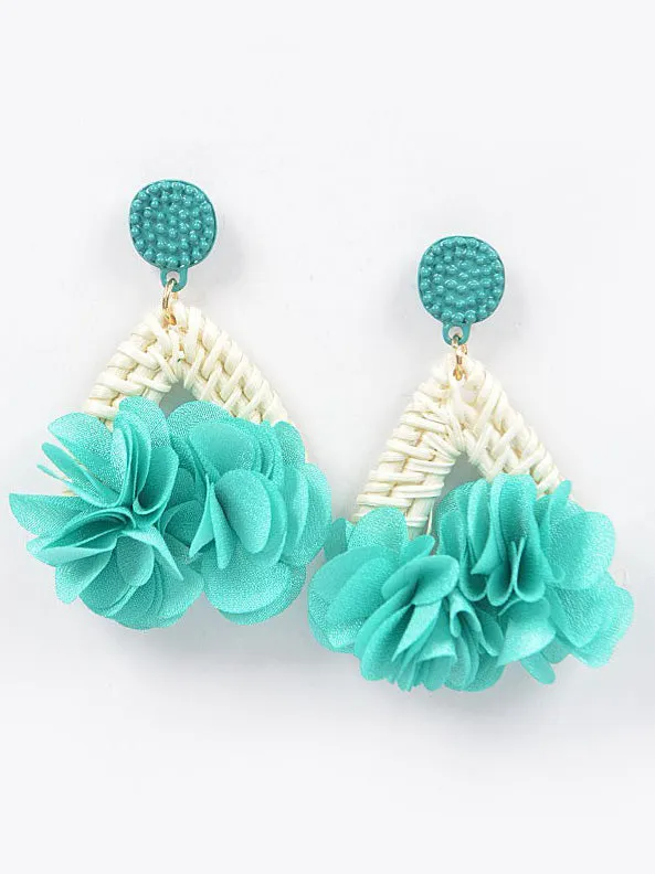 Flower Bamboo Earrings
