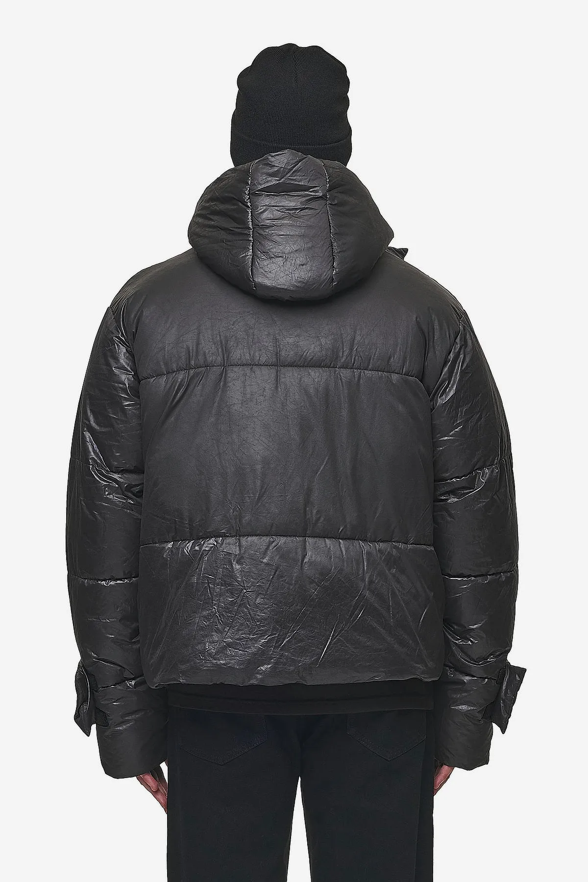 Garrick Vintage Oversized Puffer Jacket Black