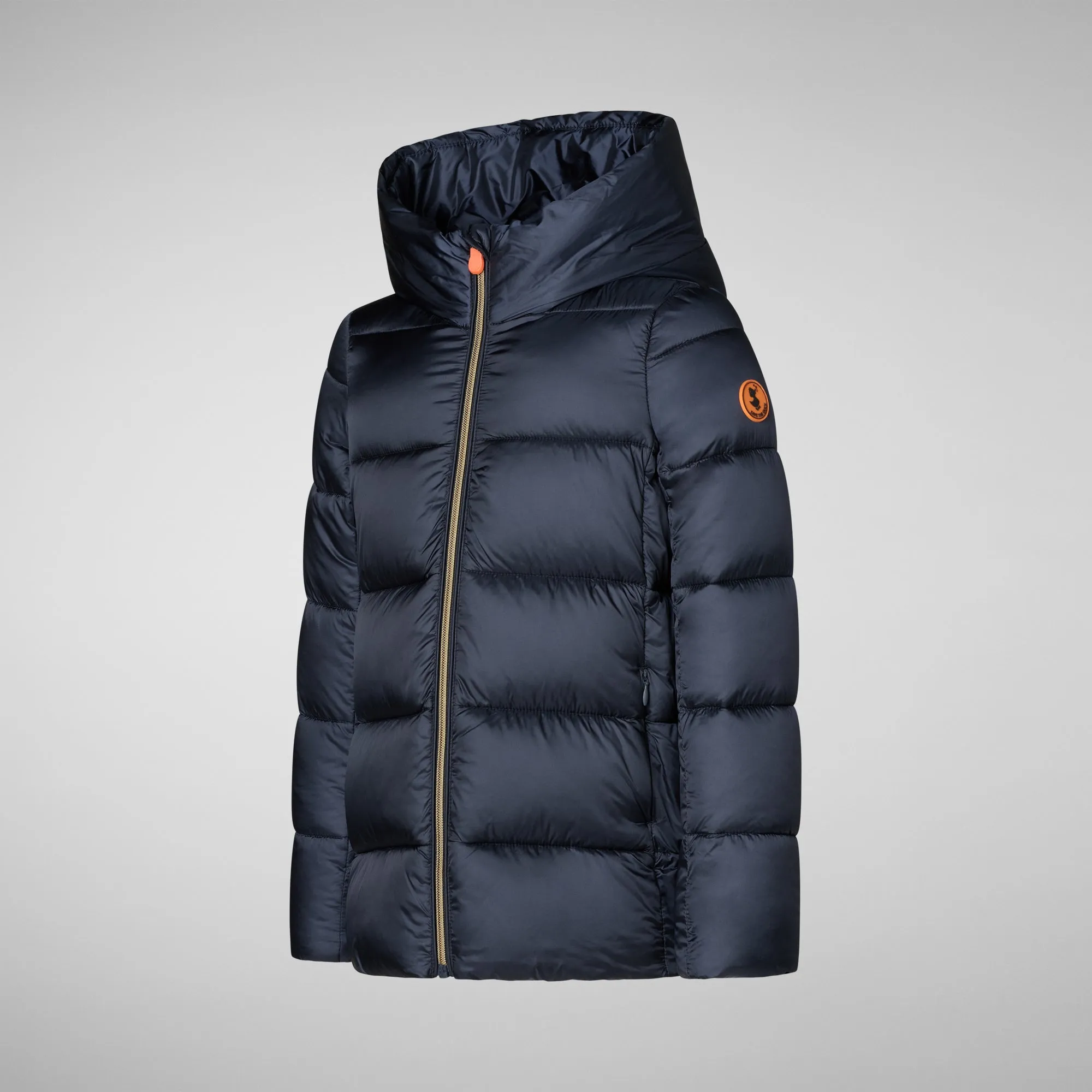 Girls' animal free puffer jacket Gracie in blue black