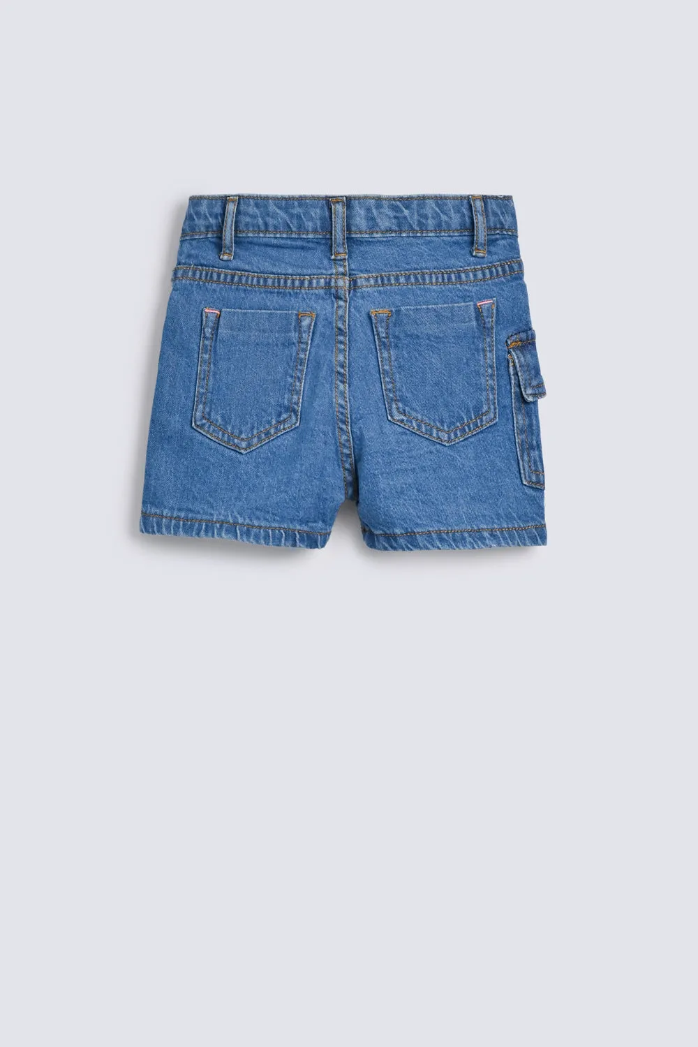 GIRLS DENIM CARGO SHORTS