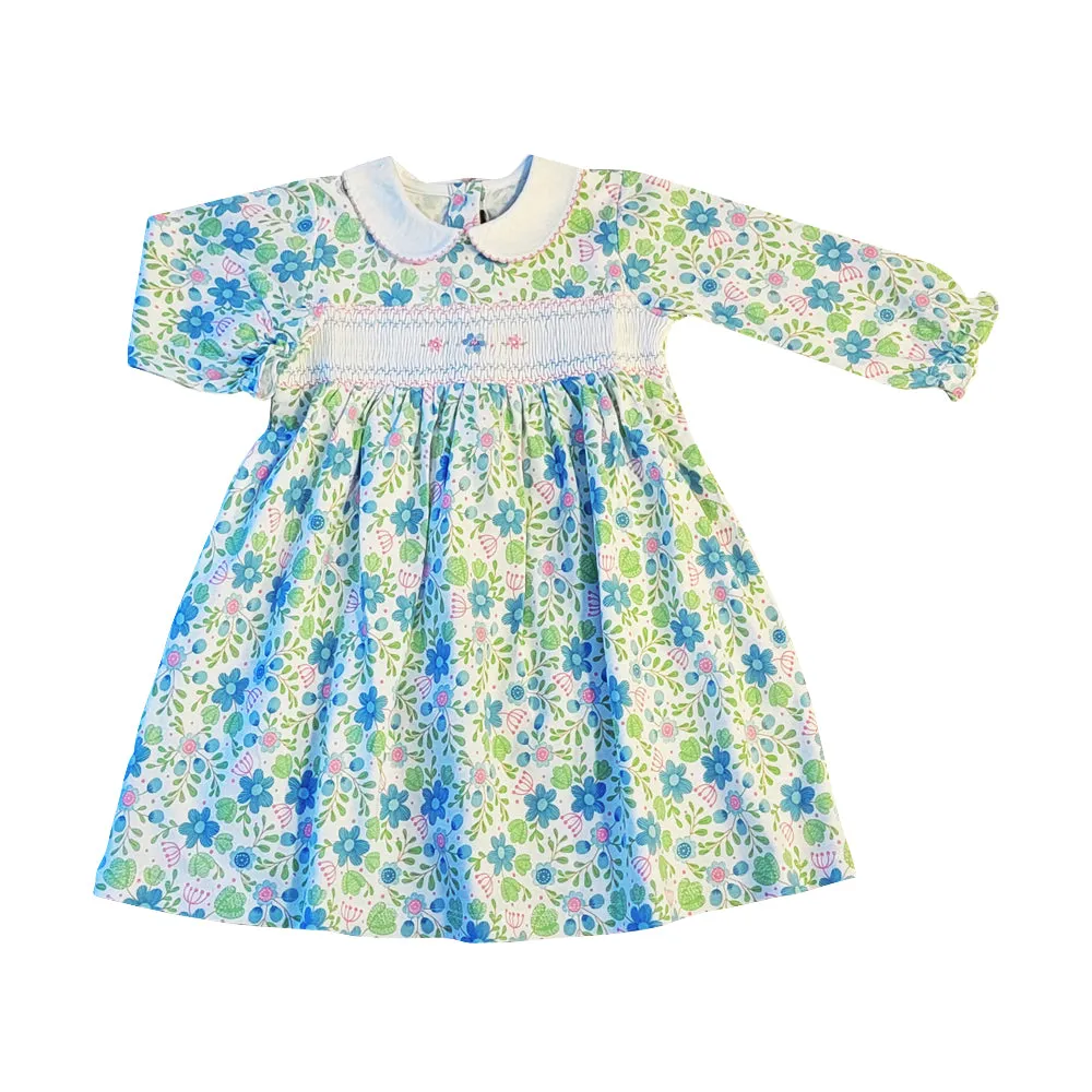 Girl's "Christina & Cameron" Hand Smocked Dress