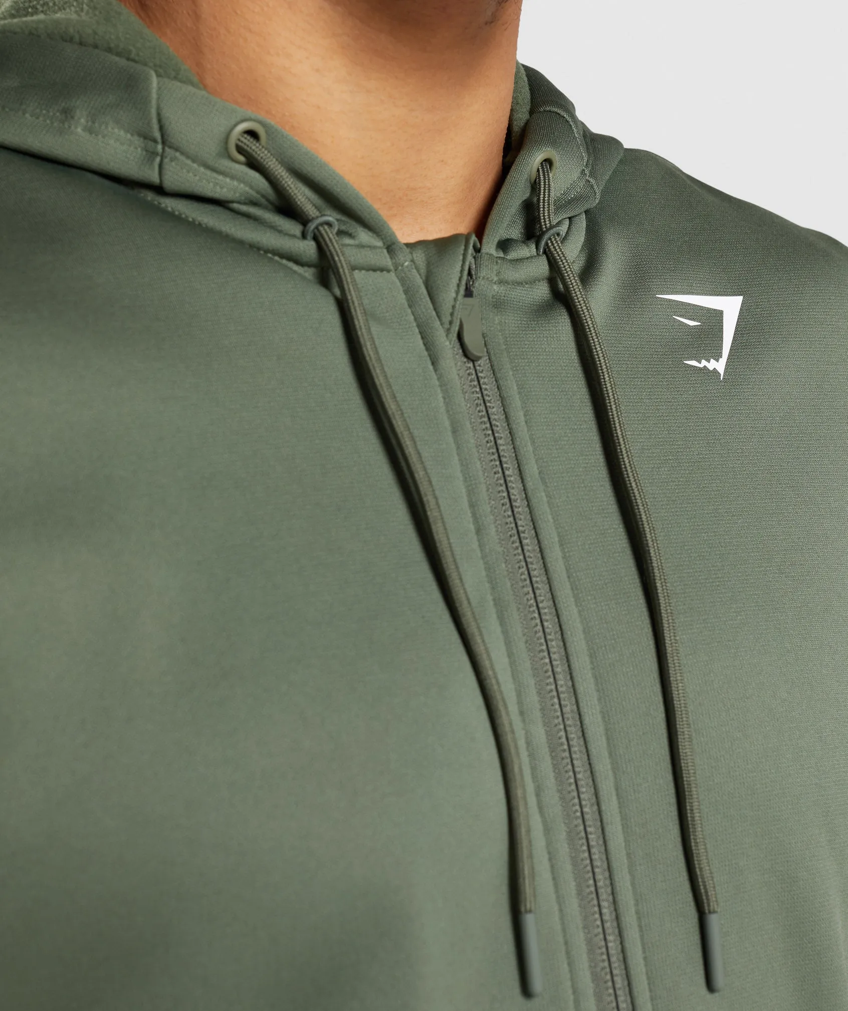 Gymshark Arrival Zip Up Hoodie - Core Olive