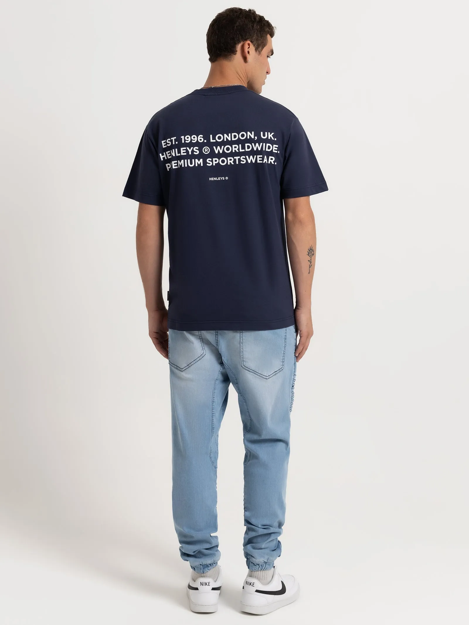 HENLEYS TEAM SPIRIT T-SHIRT - MENS - NAVY