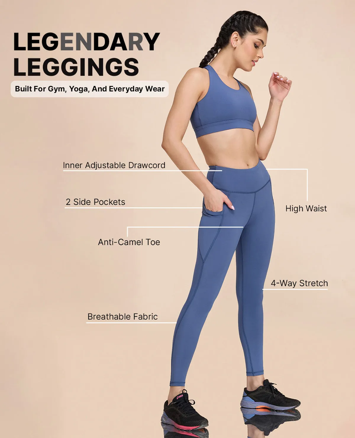 High Waisted Stretchable Leggings